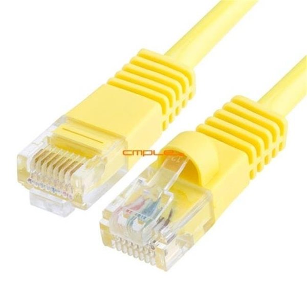 Cmple Cmple 877-N RJ45 CAT5 CAT5E ETHERNET LAN NETWORK CABLE -50 FT Yellow 877-N